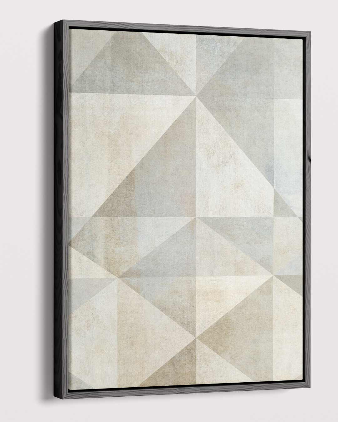 Geometrisch Rustiek Canvas – plexiglas wanddecoratie in portret formaat