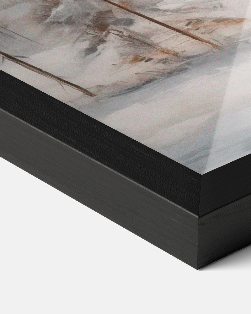 Winterse Bosdroom – kerst poster als sfeervolle staande wanddecoratie
