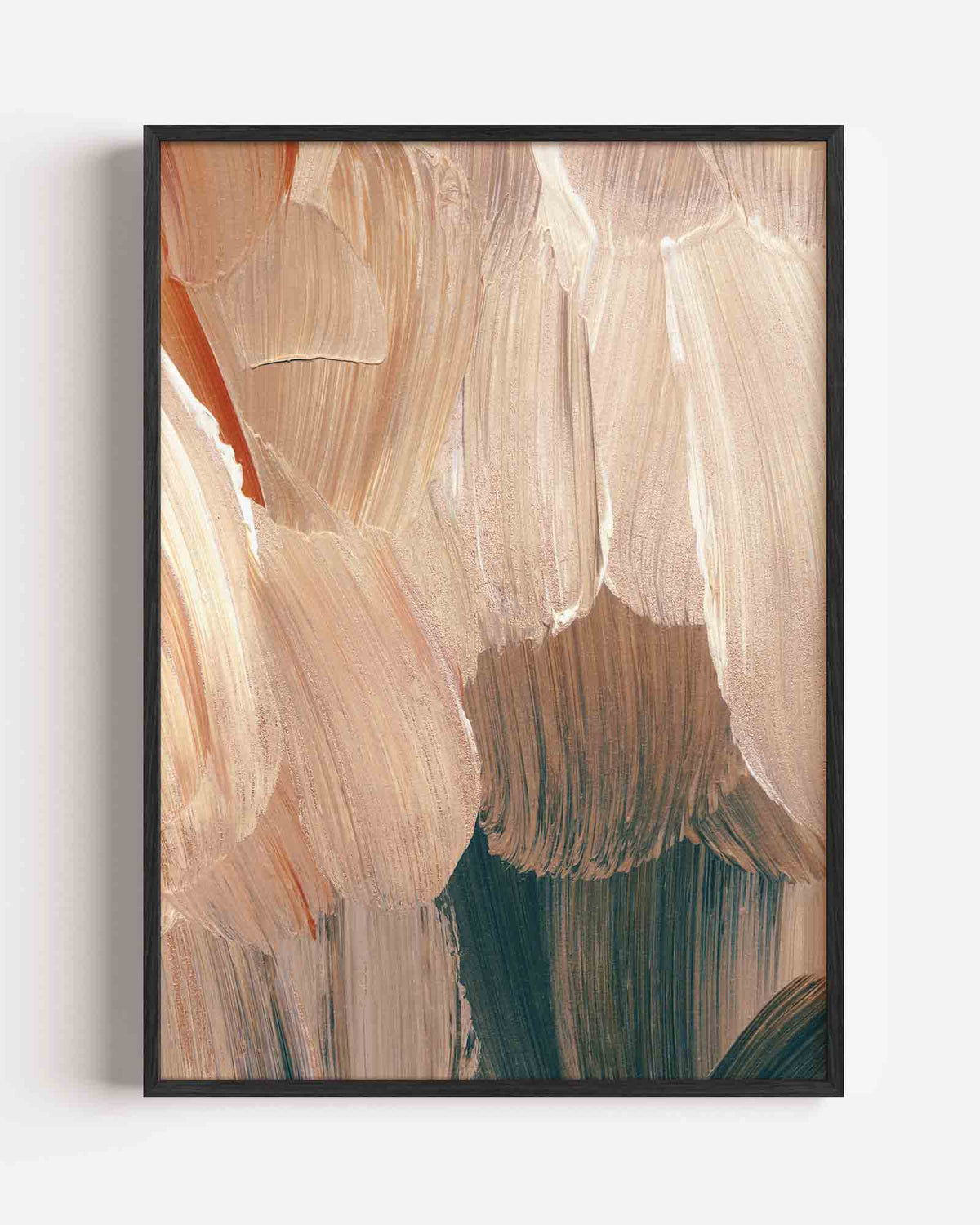 Abstracte penseelstreken – schilderkunst portret poster als wanddecoratie