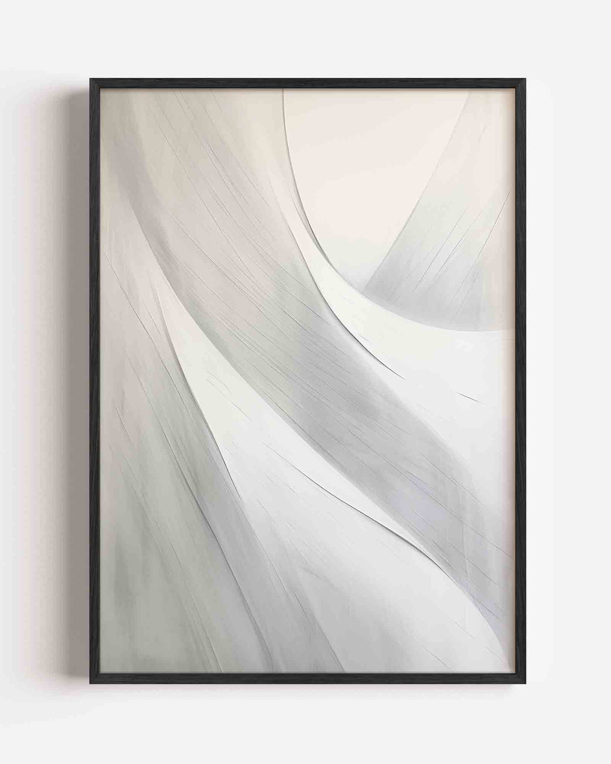 Vloeiende lijnen – zacht abstracte portret poster als wanddecoratie