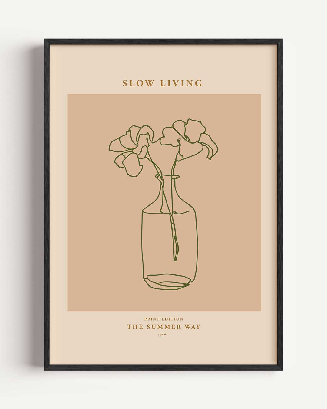 Slow Living – La Dolce Vita portret poster als wanddecoratie