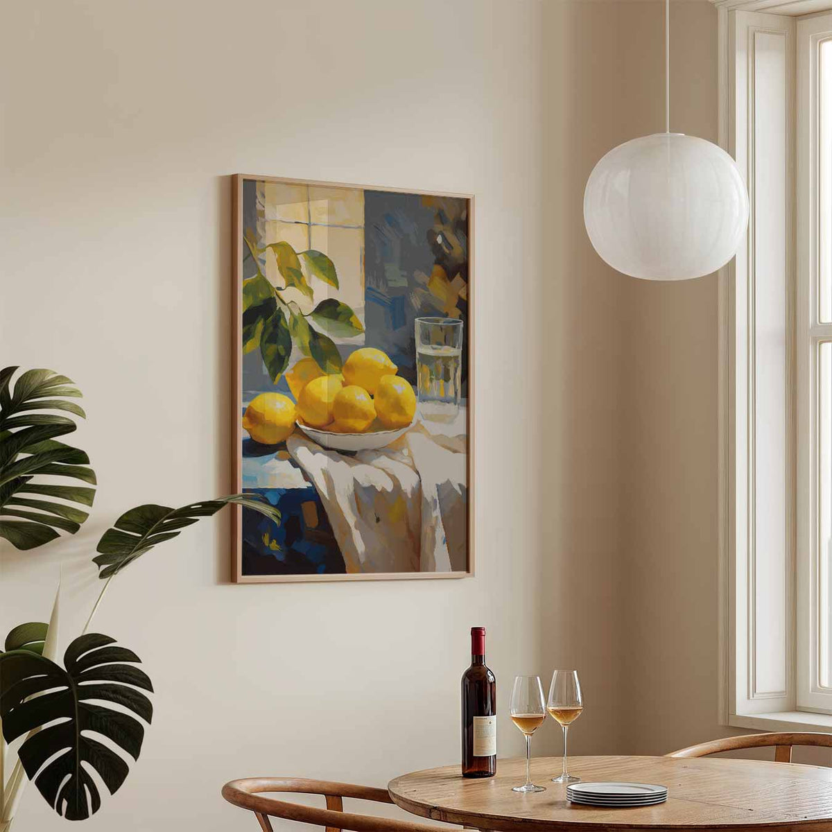 Citroen Frisheid – keukenposter in staand formaat
