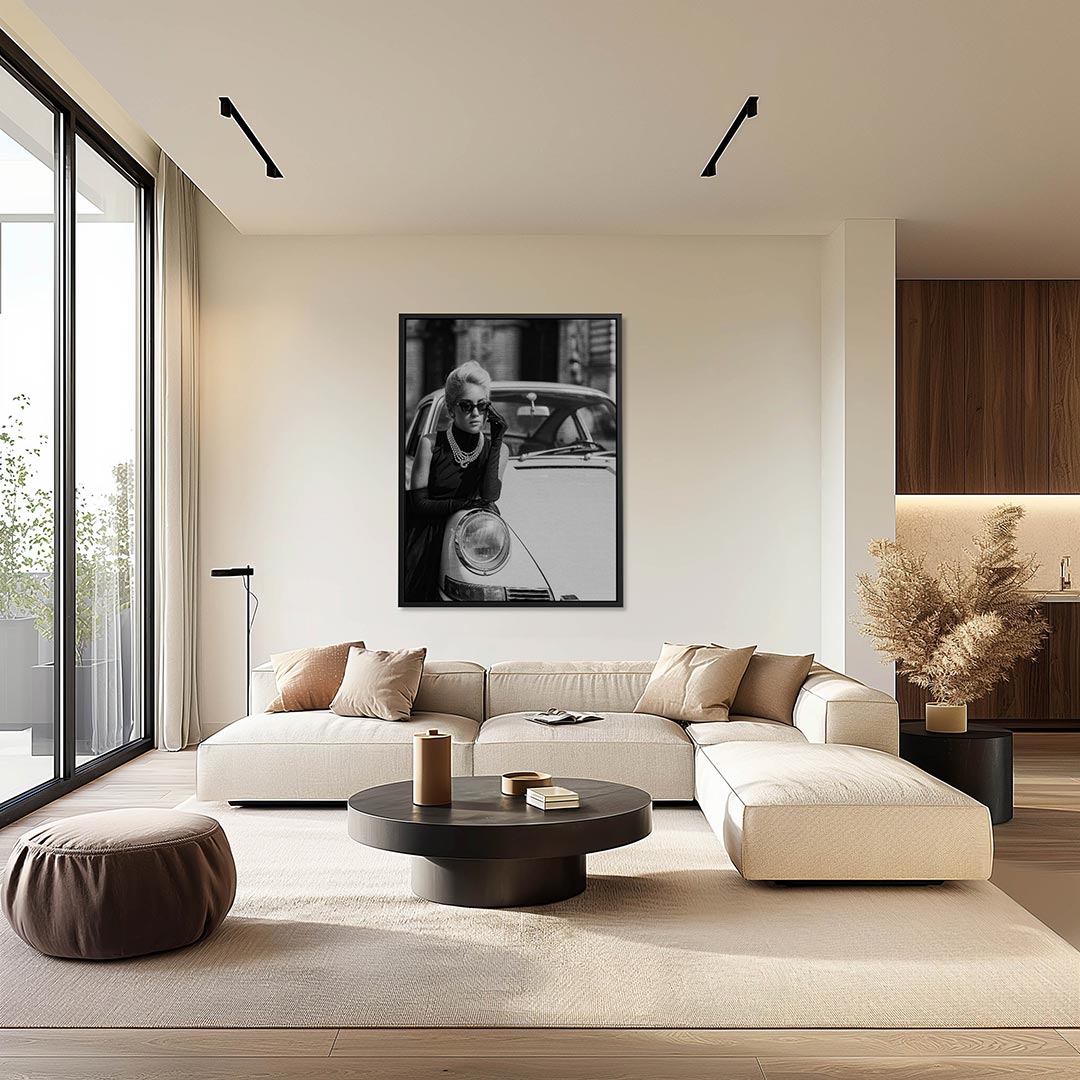 Elegante vrouw – moderne staande wandkunst