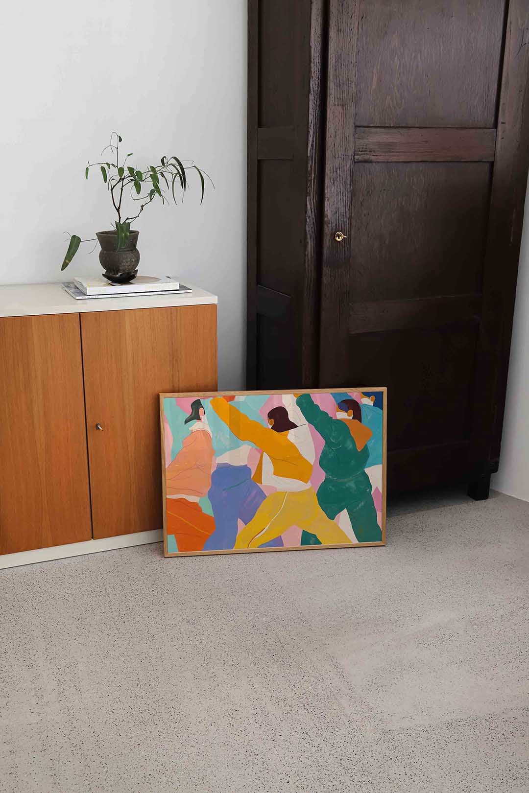 Dansende figuren – hedendaagse illustratie als liggende poster
