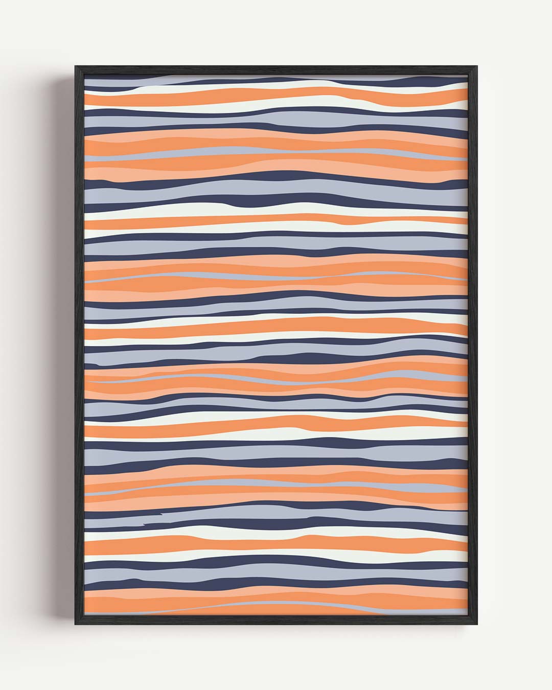 Zonnige Strepen – kleurrijke abstracte portret poster als wanddecoratie