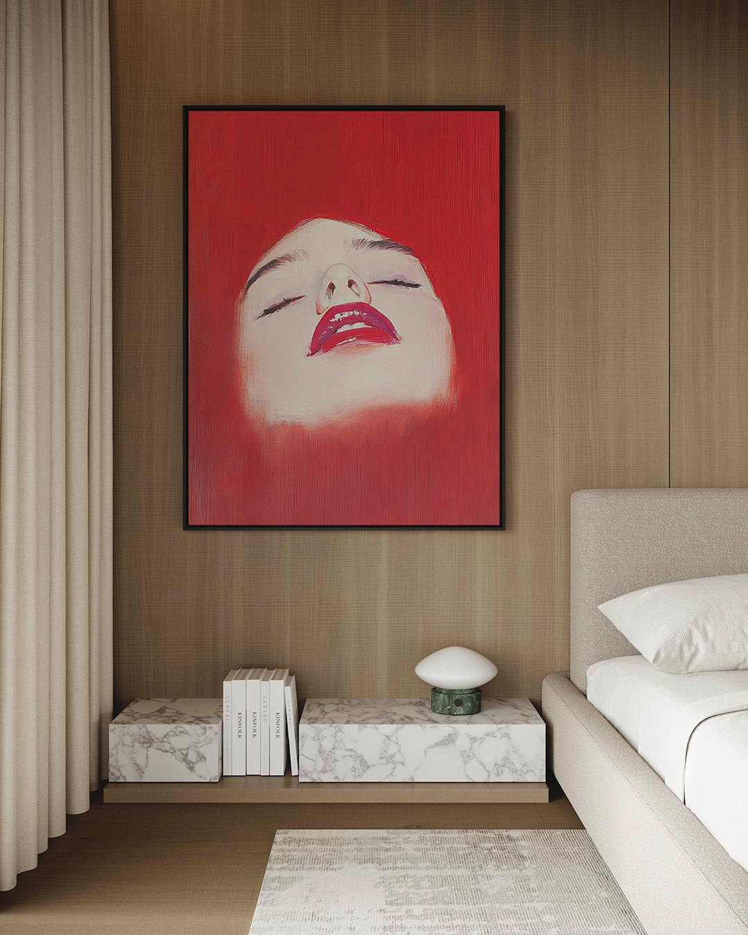 Dromerige expressie – kunstwerk op canvas, dibond of plexiglas