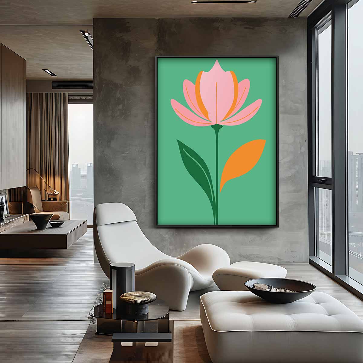 Bloeiende Tulpenpracht – canvas kunstwerk als wanddecoratie
