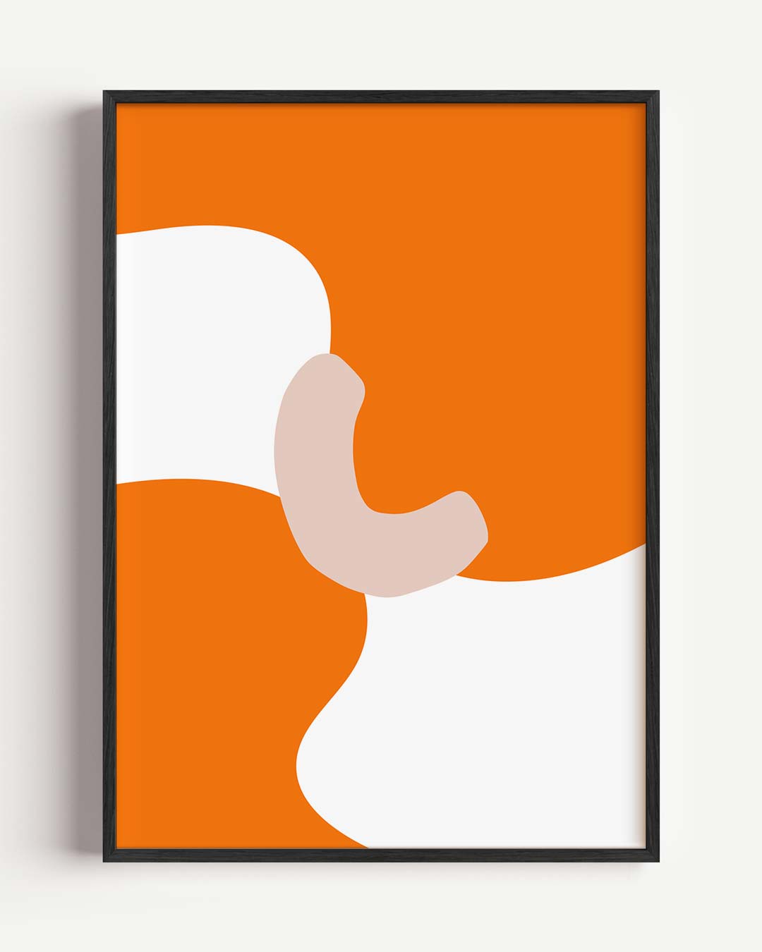 Energiek Abstracte Kunstprint – kleurrijke abstracte portret poster als wanddecoratie