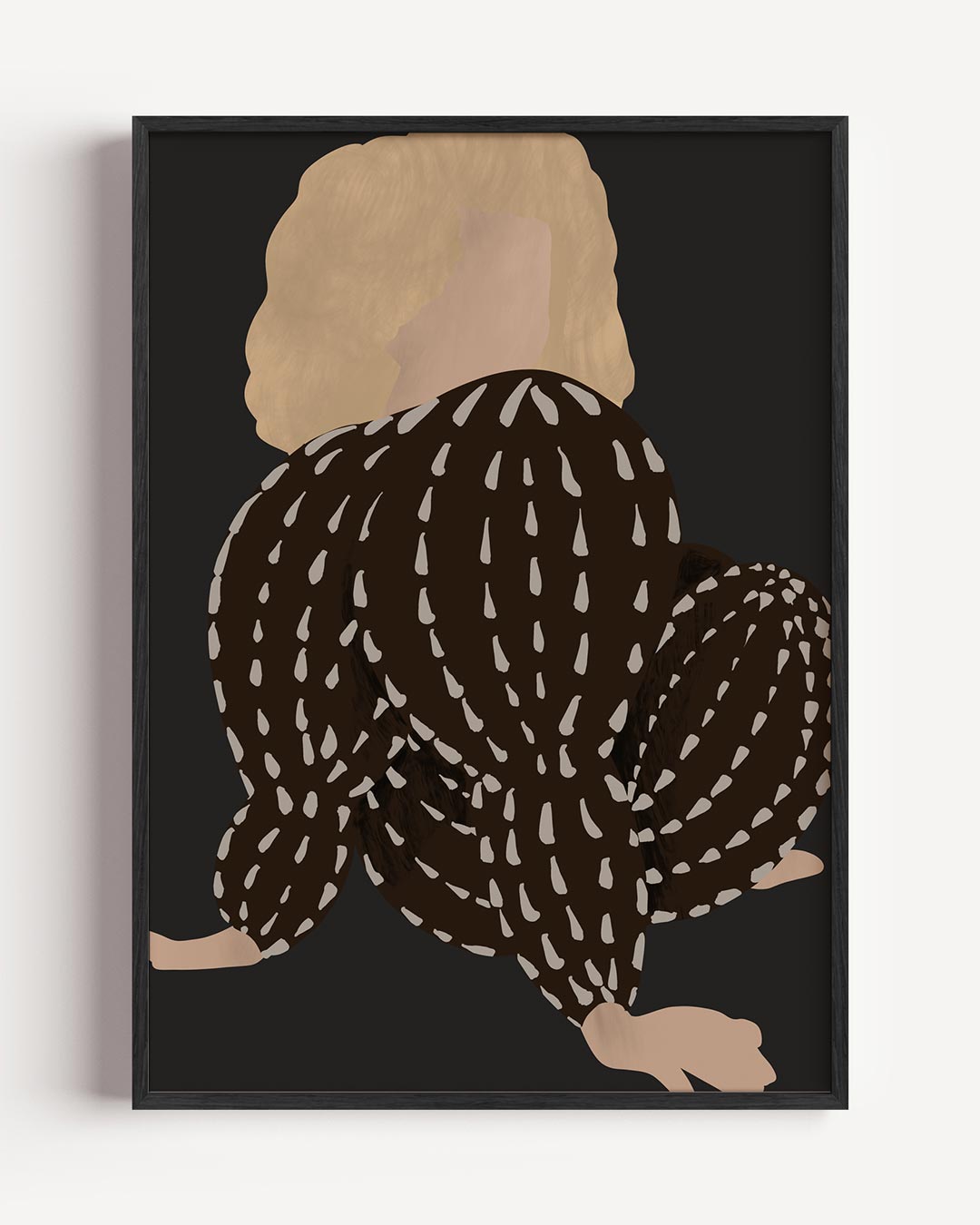 Stijlvolle Abstracte Vrouwelijke Vorm – vrouwelijk portret poster als wanddecoratie