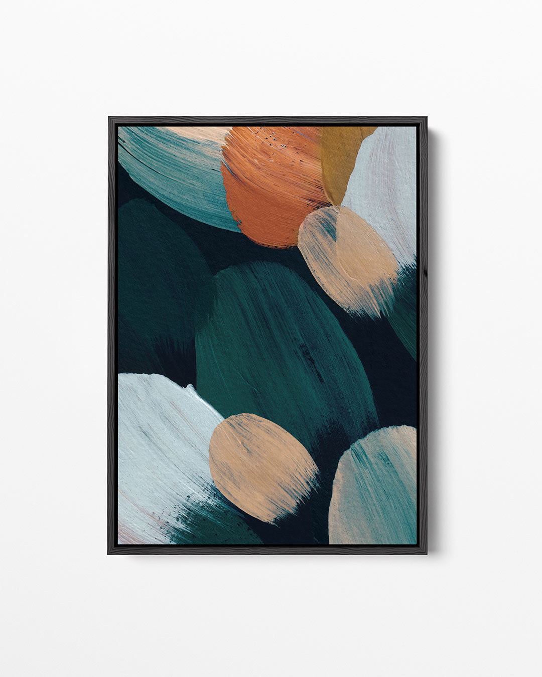 Dynamische kleurencompositie – staand wanddecoratie kunstwerk
