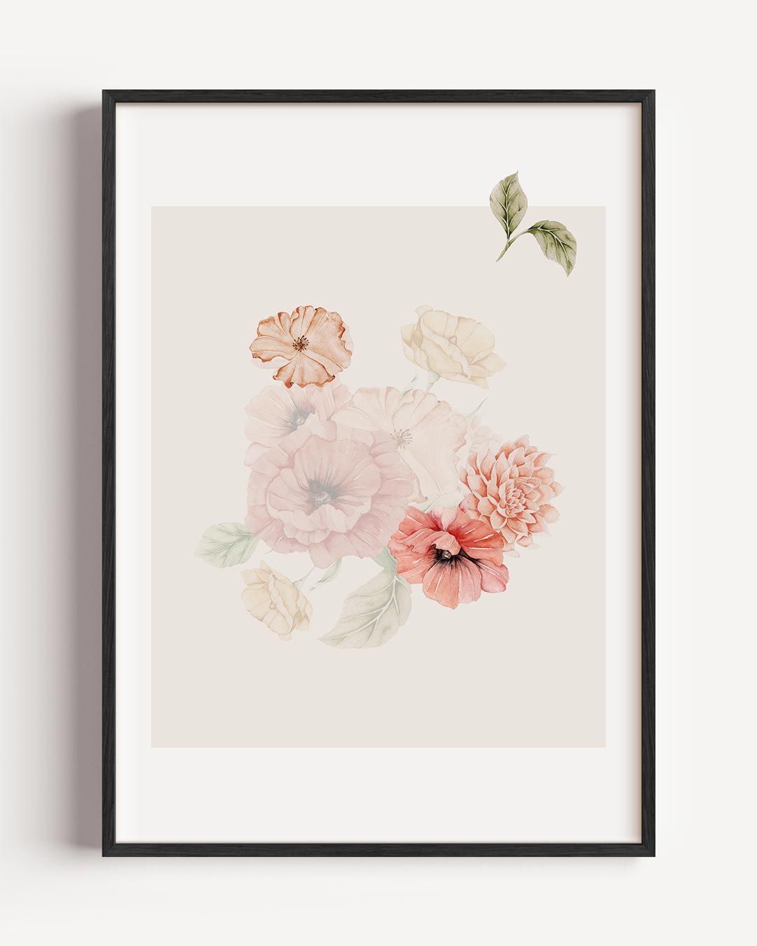 Romantische Bloemenpracht – bloemen portret poster als wanddecoratie