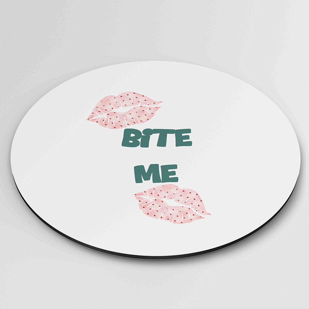 Bite me – Pop Art wandkunst als moderne muurcirkel