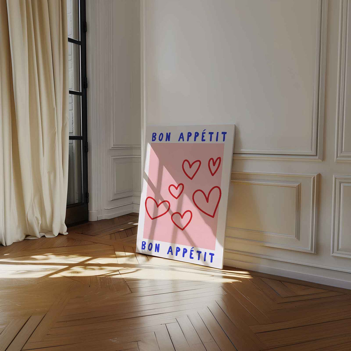 Bon Appétit Harten – dibond kunstwerk als wanddecoratie
