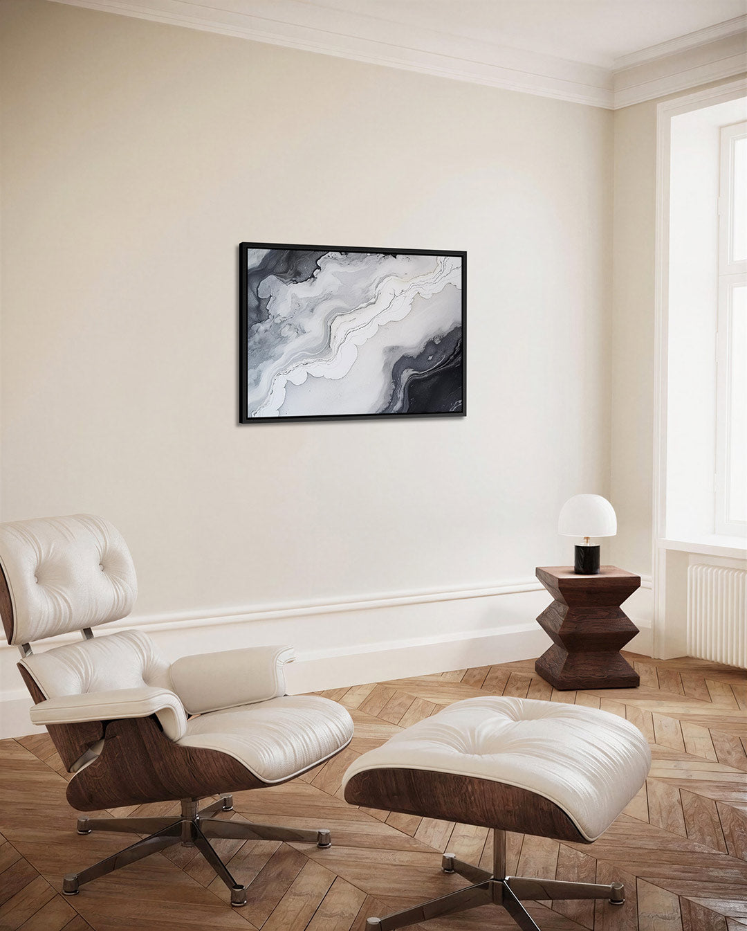 Vloeiende lijnen compositie – Lijnen – alternatieve weergave van het kunstwerk