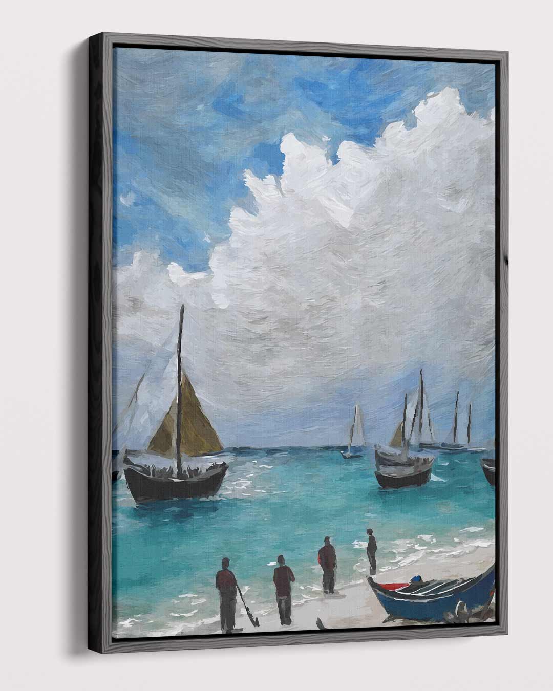 Zomers Dagje aan Zee – dibond kunstwerk als wanddecoratie