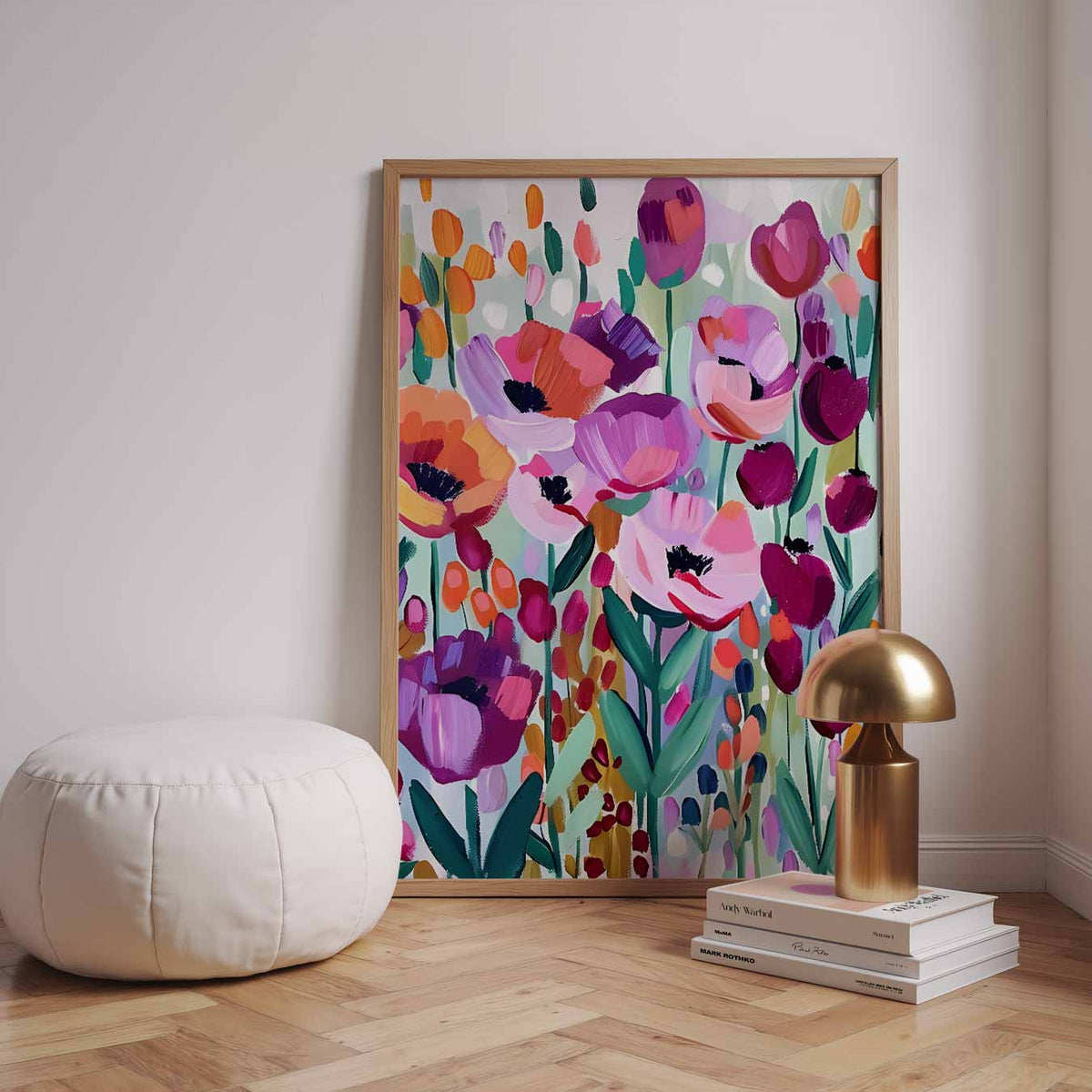 Bloemenpracht – urban poster in staand formaat