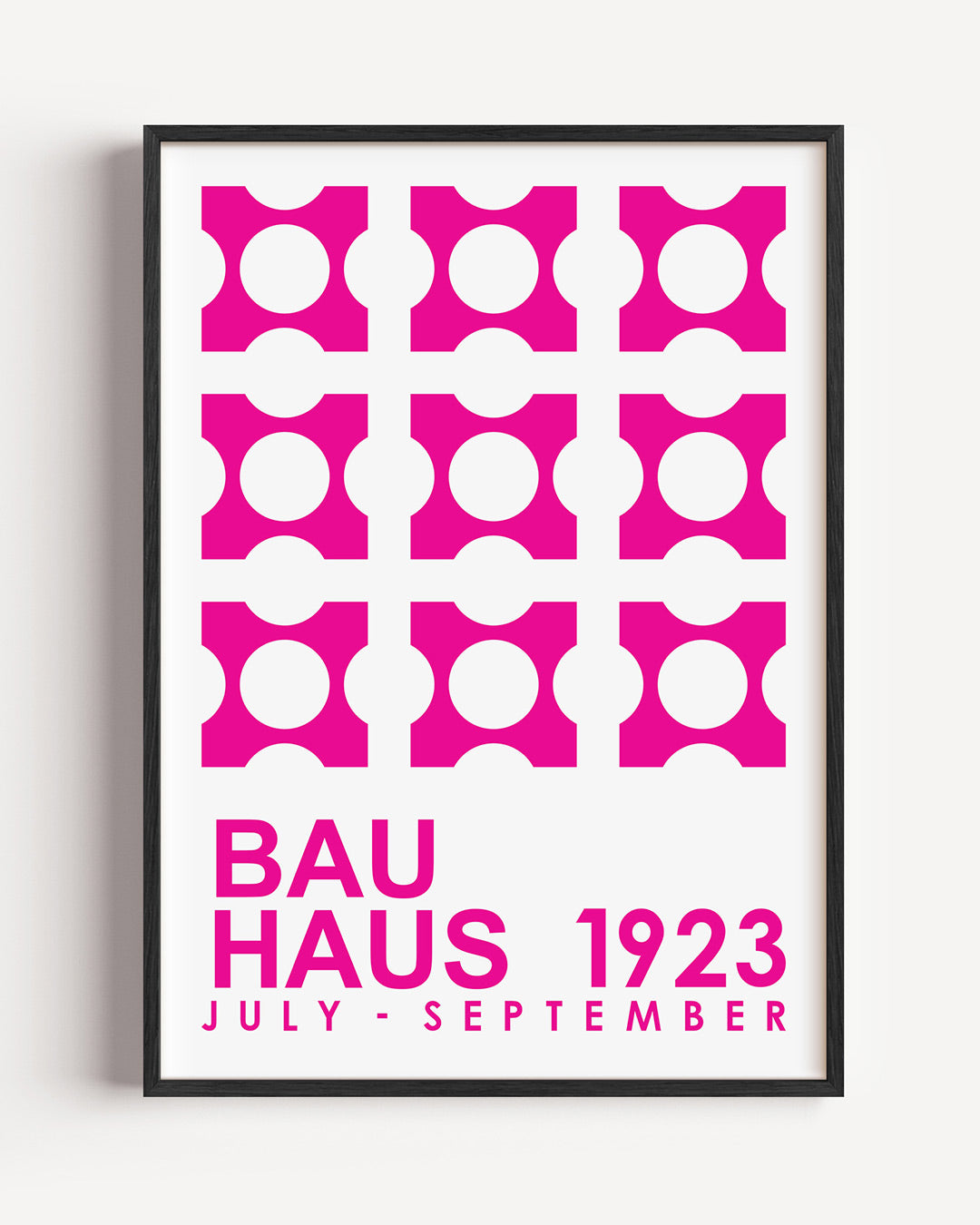 Vorm en ritme – staande Bauhaus poster als wanddecoratie