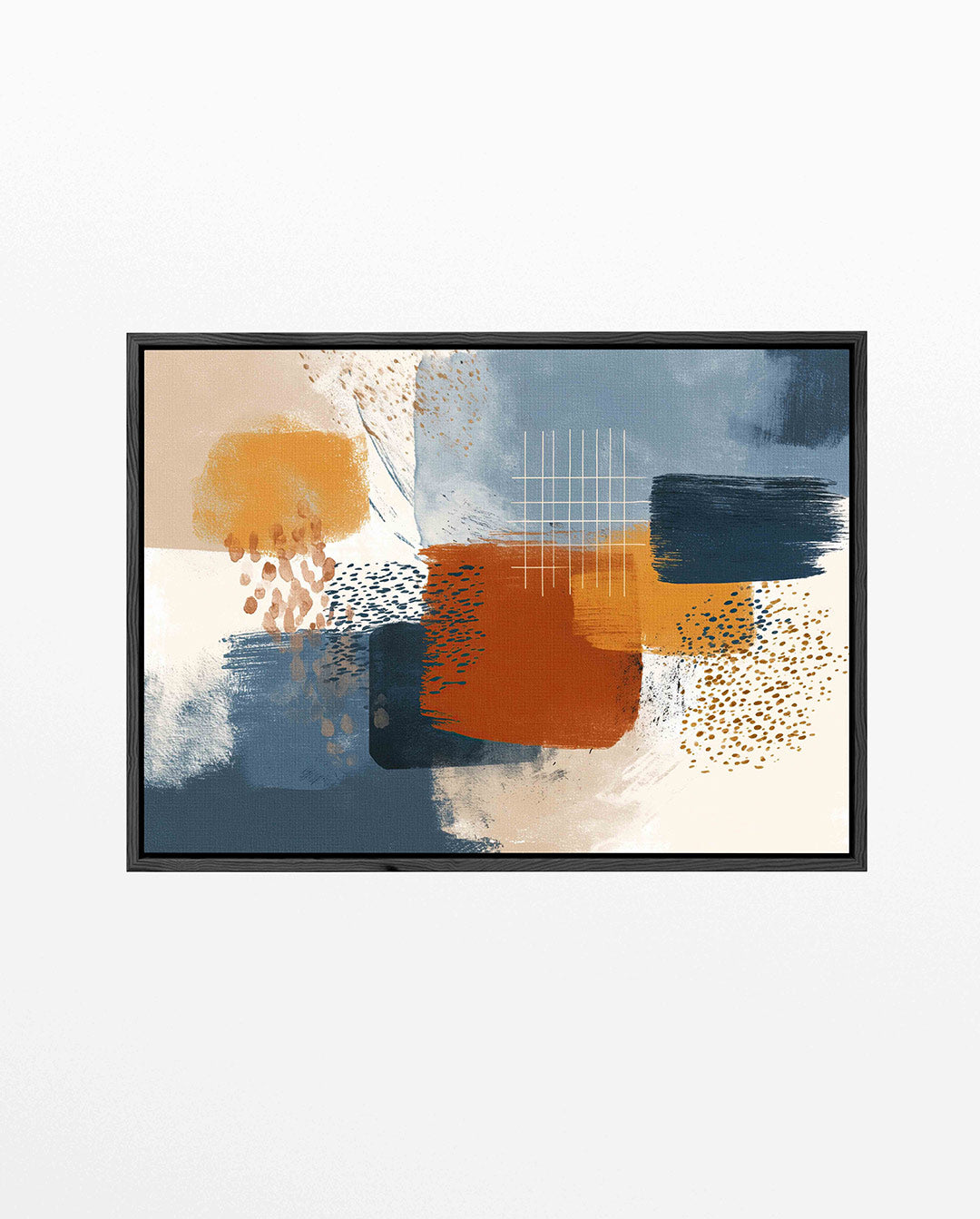 Kleurencompositie – liggend wanddecoratie kunstwerk
