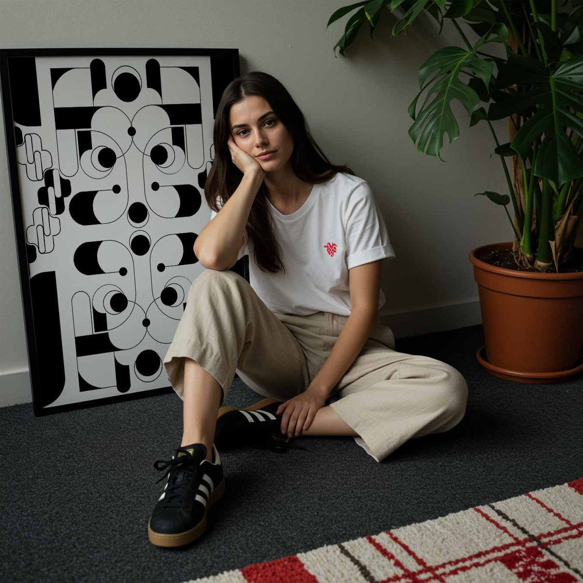 Moderne Geometrische Kunstposter – abstracte wandkunst als portret poster