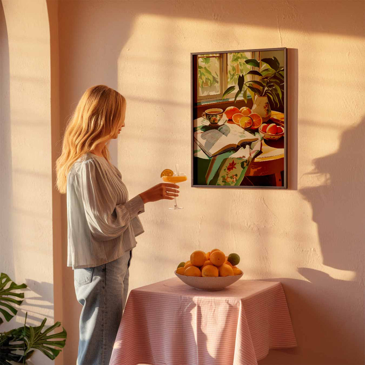 Zonnige Ochtenden – keuken poster als sfeervolle staande wanddecoratie