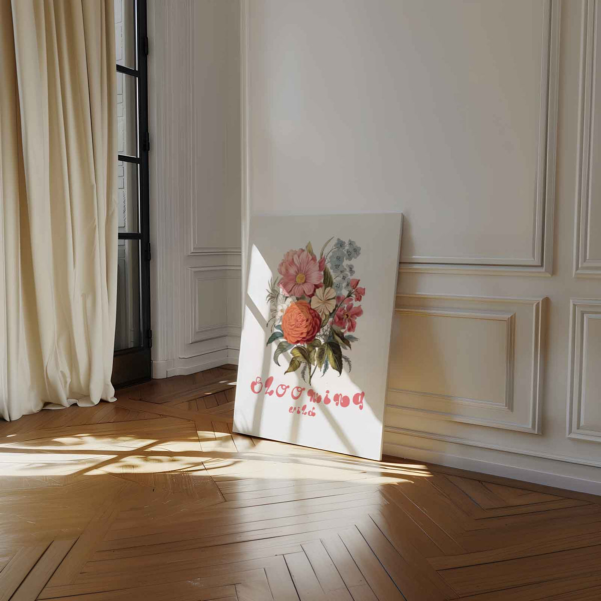 Bloeiend Wild – staand kunstwerk voor modern interieur