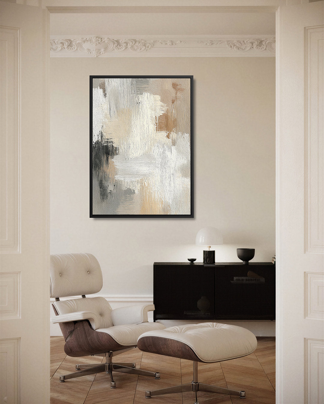 Rustige kleurenmix – staand wanddecoratie kunstwerk