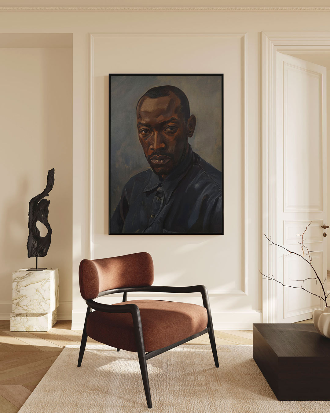 Abstract – Wanddecoratie kunstwerk – staande wanddecoratie