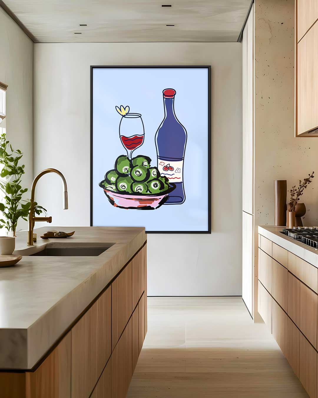 Stijlvolle Avond – staand kunstwerk voor modern interieur