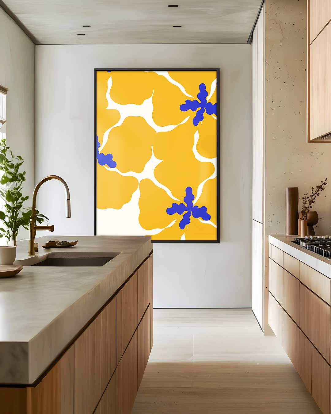 Bloemen van Vreugde – plexiglas wanddecoratie in portret formaat