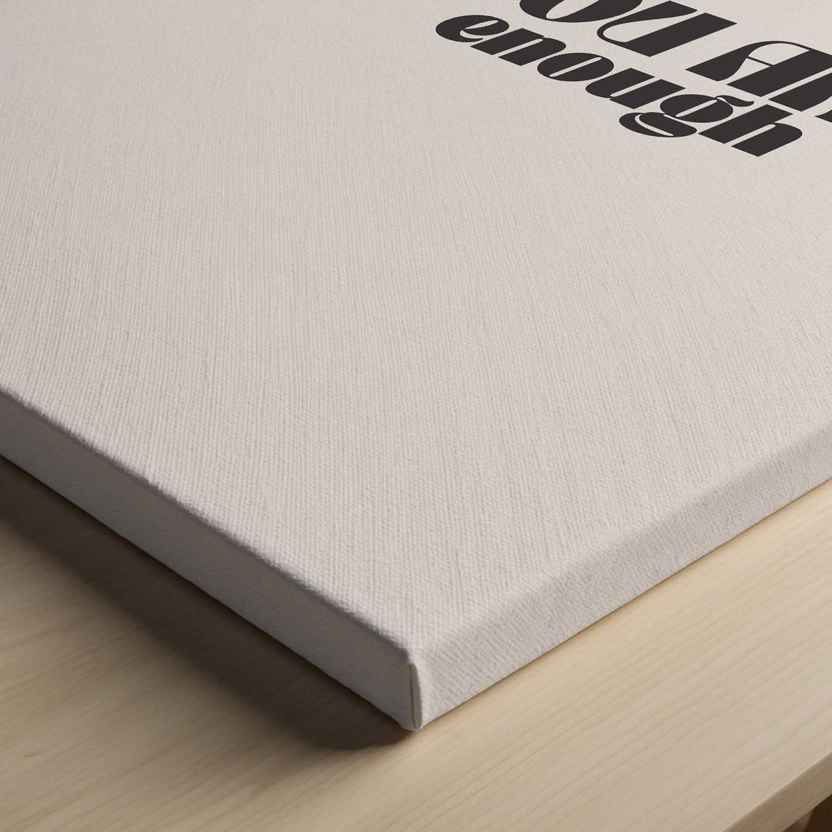 Inspirerende Motivatieposter "You Are Enough – canvas kunstwerk als wanddecoratie