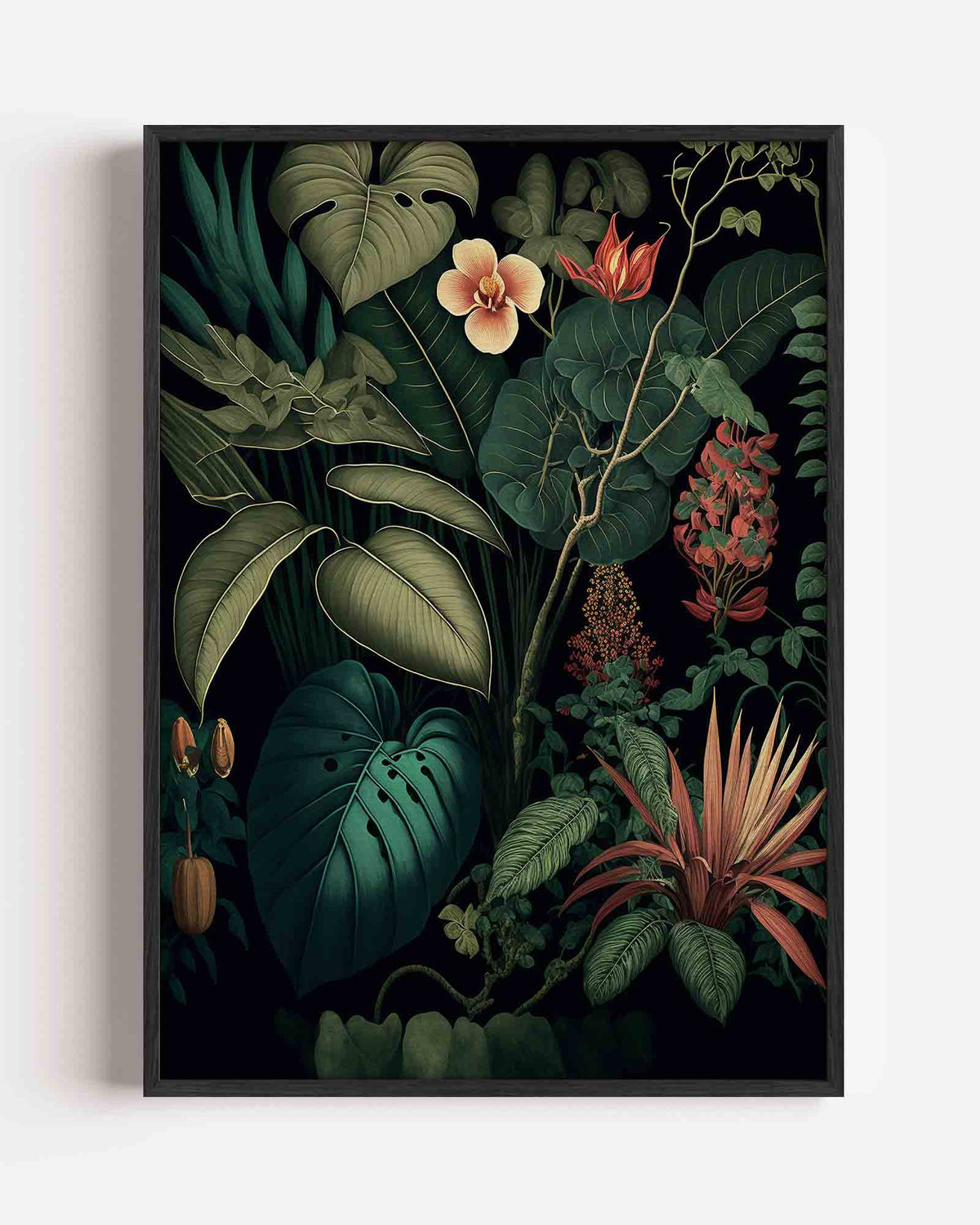 Weelderige planten – jungle portret poster als wanddecoratie