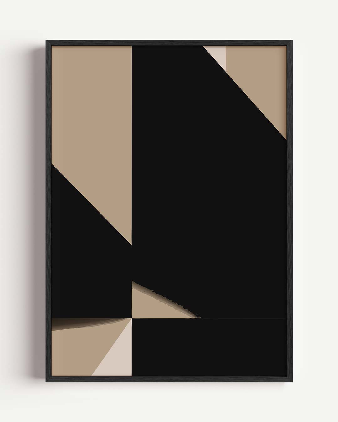 Moderne Geometrische Kunstposter – kleurrijke abstracte portret poster als wanddecoratie