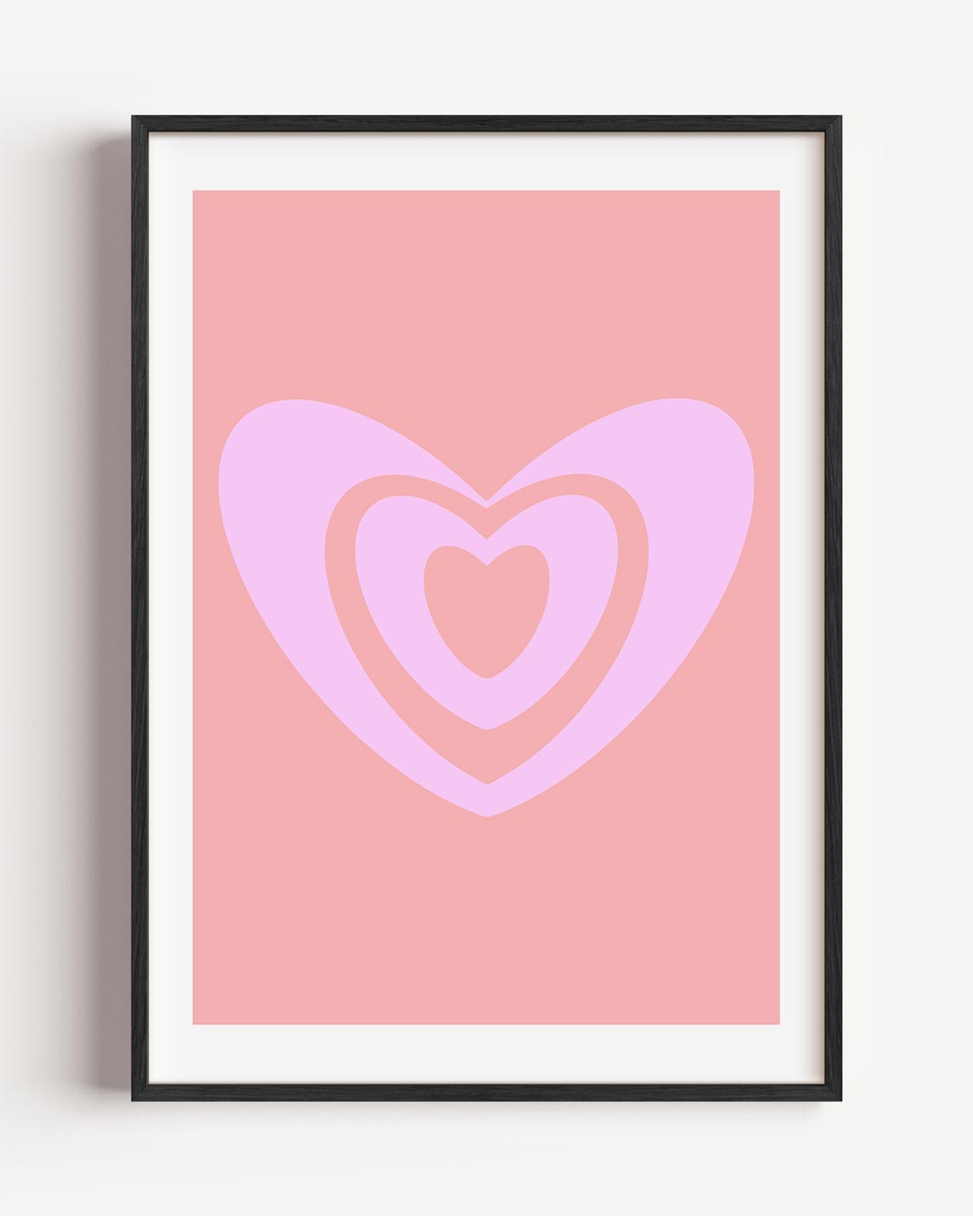 Romantische Hartjes – moderne portret poster als wanddecoratie