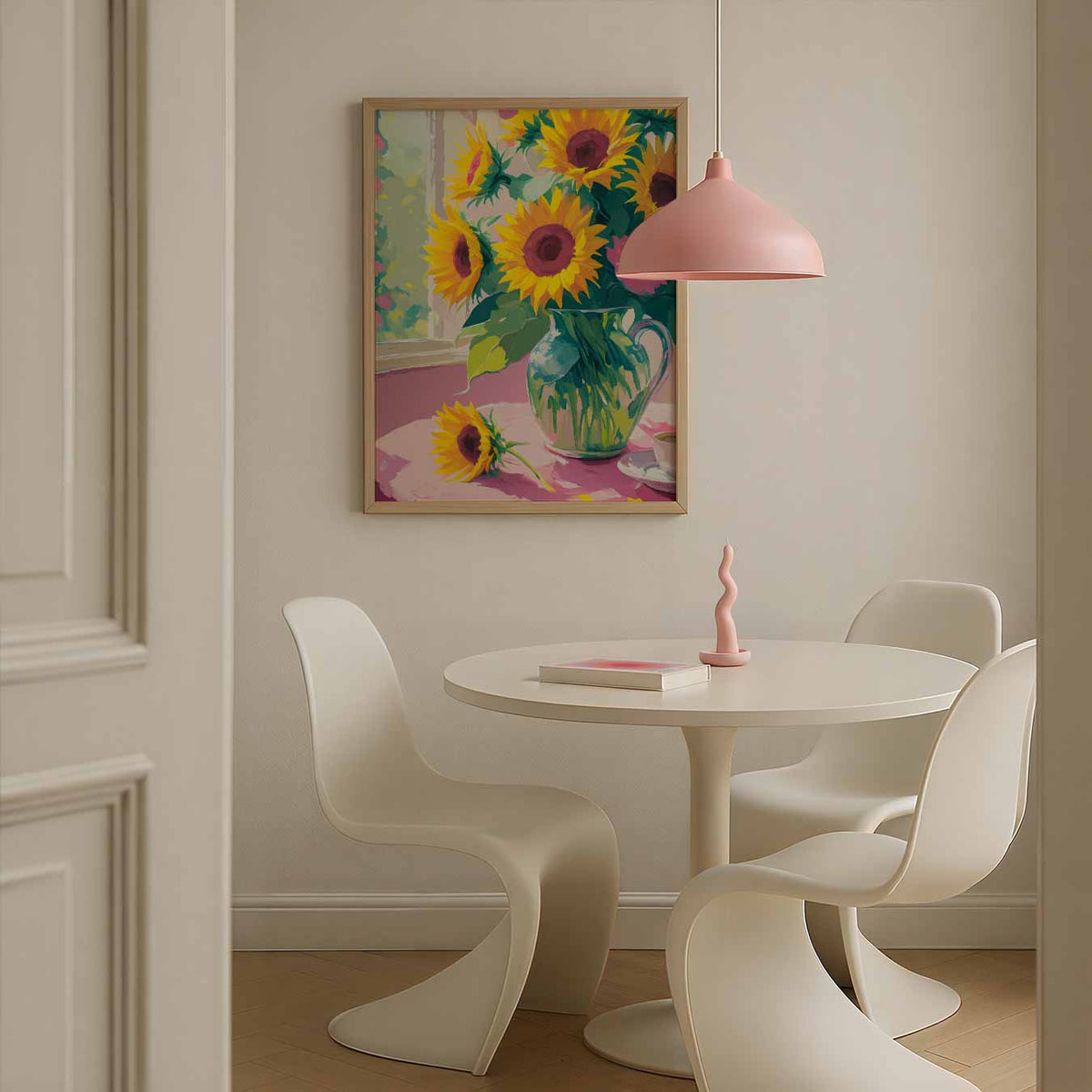 Zomerse Zonnebloemen – bloemen poster in staand formaat