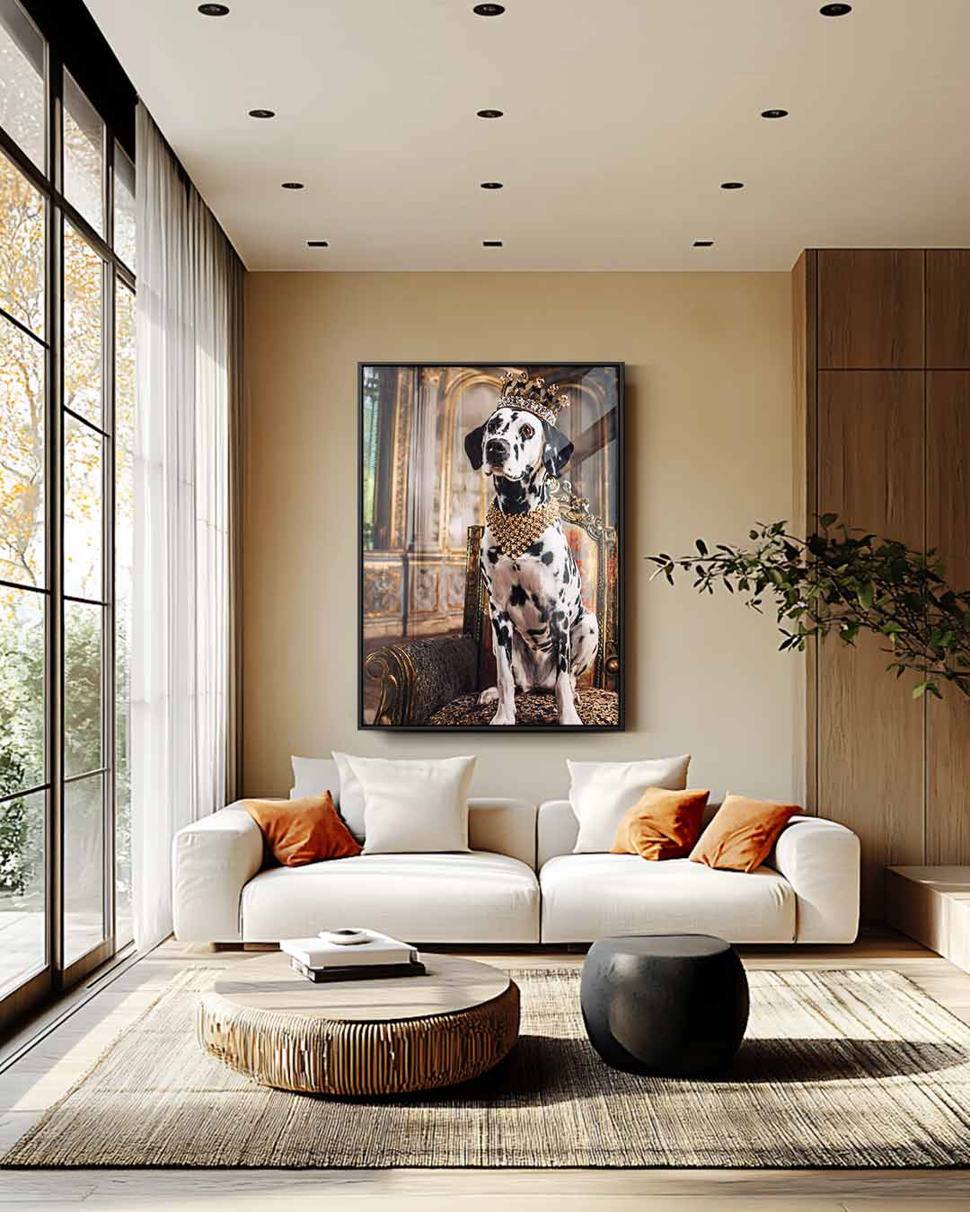 Dalmata reale nell'opera d'arte del Palazzo