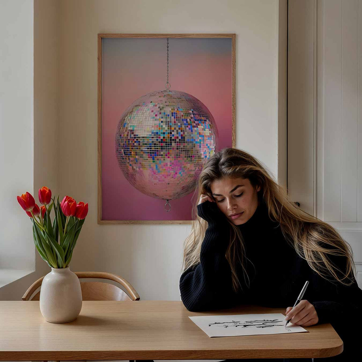Glamour Disco – Popart poster als moderne urban wanddecoratie