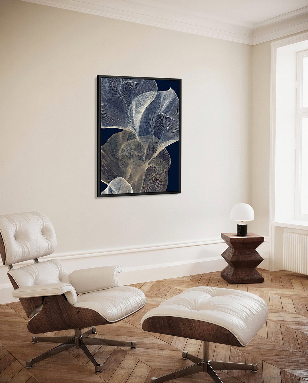 Organische lijnen – decoratief kunstwerk voor aan de muur
