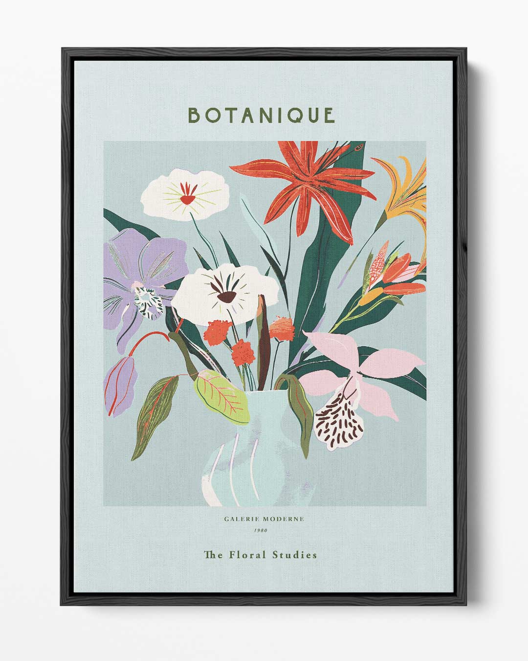 Botanic Bliss Bloemenkunst – portret kunstwerk als wanddecoratie