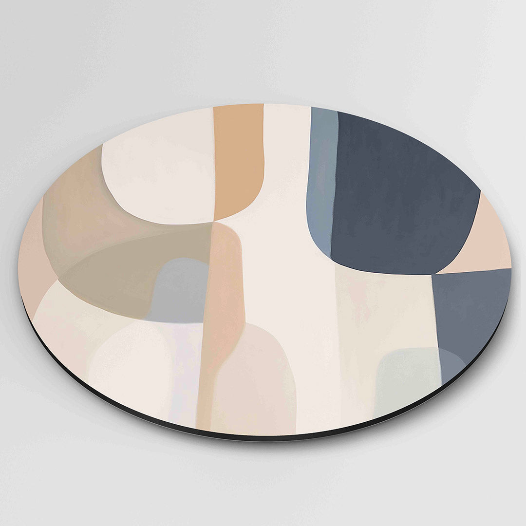 Abstracte vormen – ronde Pop Art wanddecoratie van WallArtistic