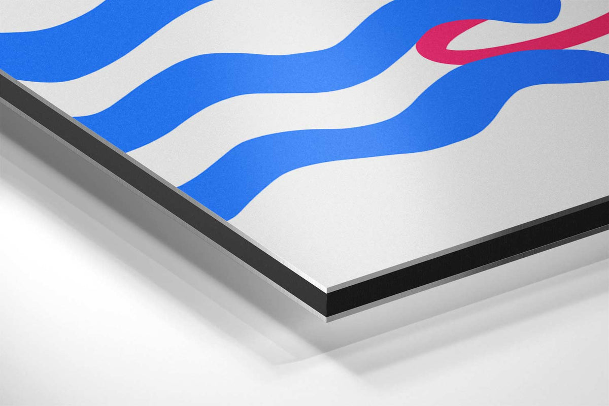 Speelse Golfpatronen – canvas kunstwerk als wanddecoratie
