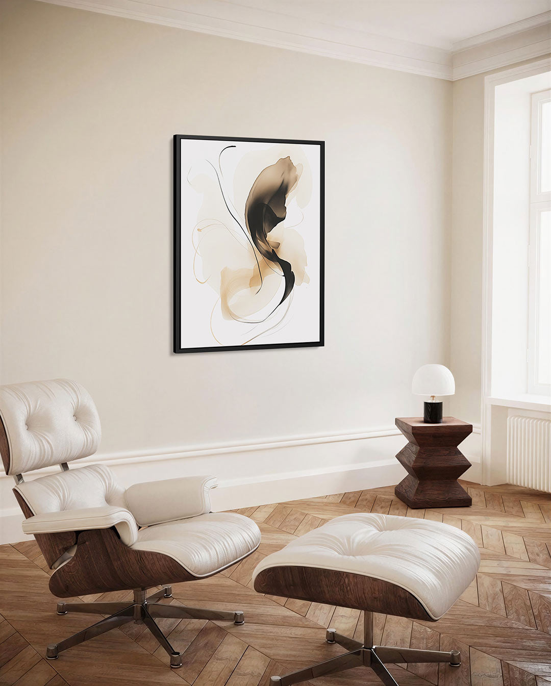 Organische vormen – staand wanddecoratie kunstwerk