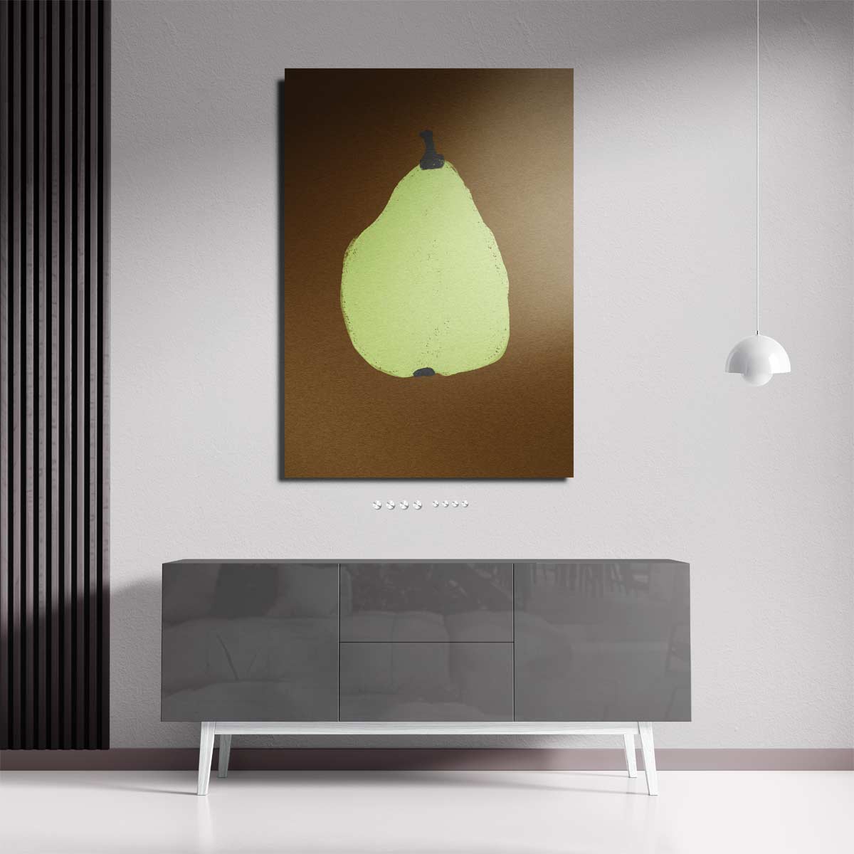 Abstracte Peer Illustratie – staande wandkunst voor woonkamer of interieur