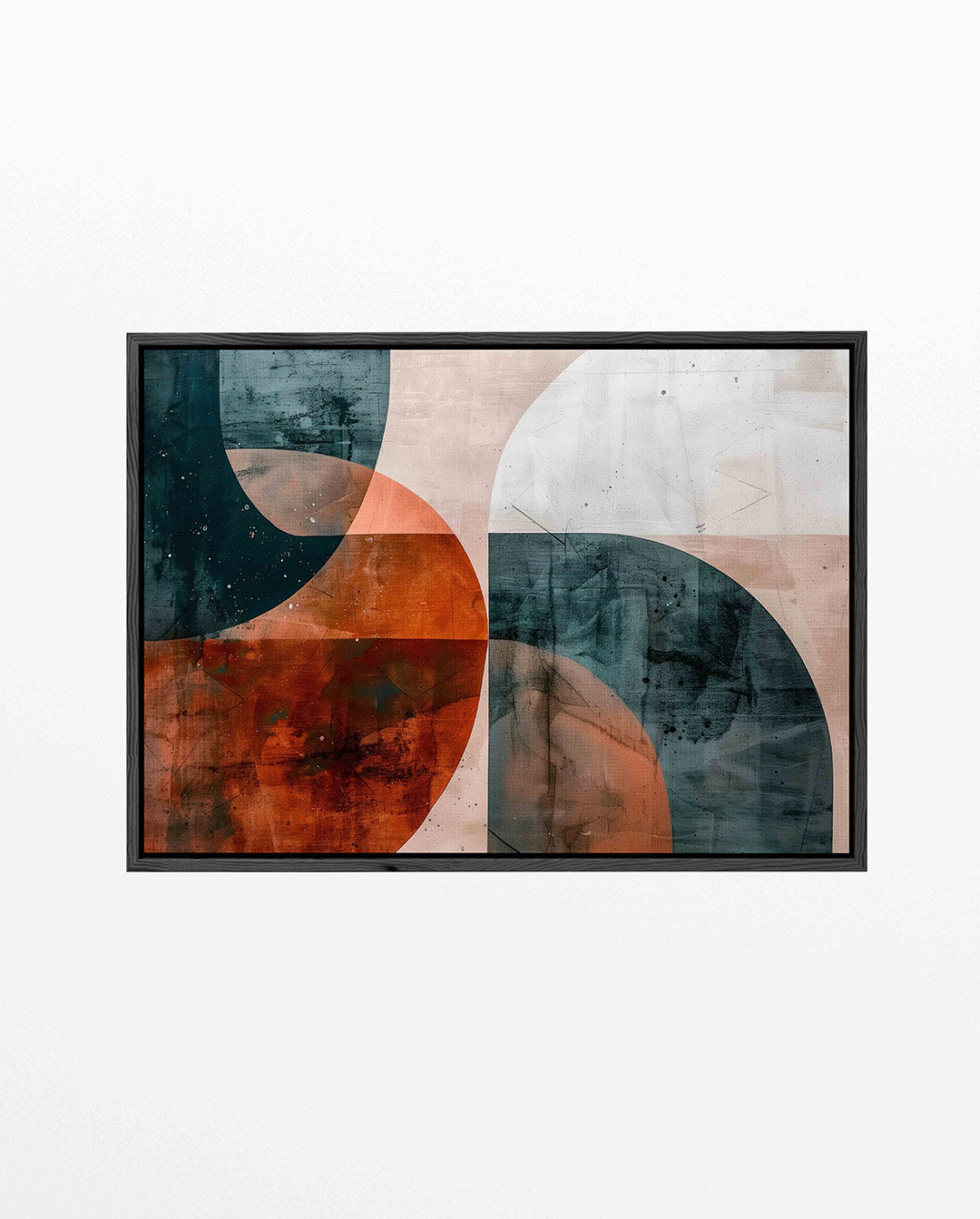 Geometrische vormen – Liggende wanddecoratie – liggend wanddecoratie kunstwerk