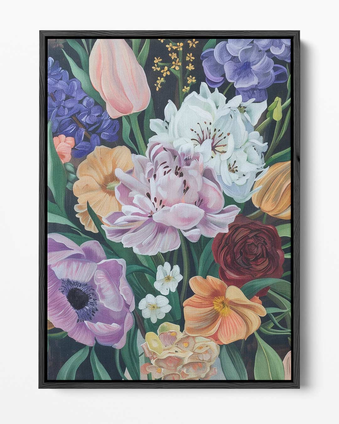 Bloemenpracht op Canvas – portret kunstwerk als wanddecoratie