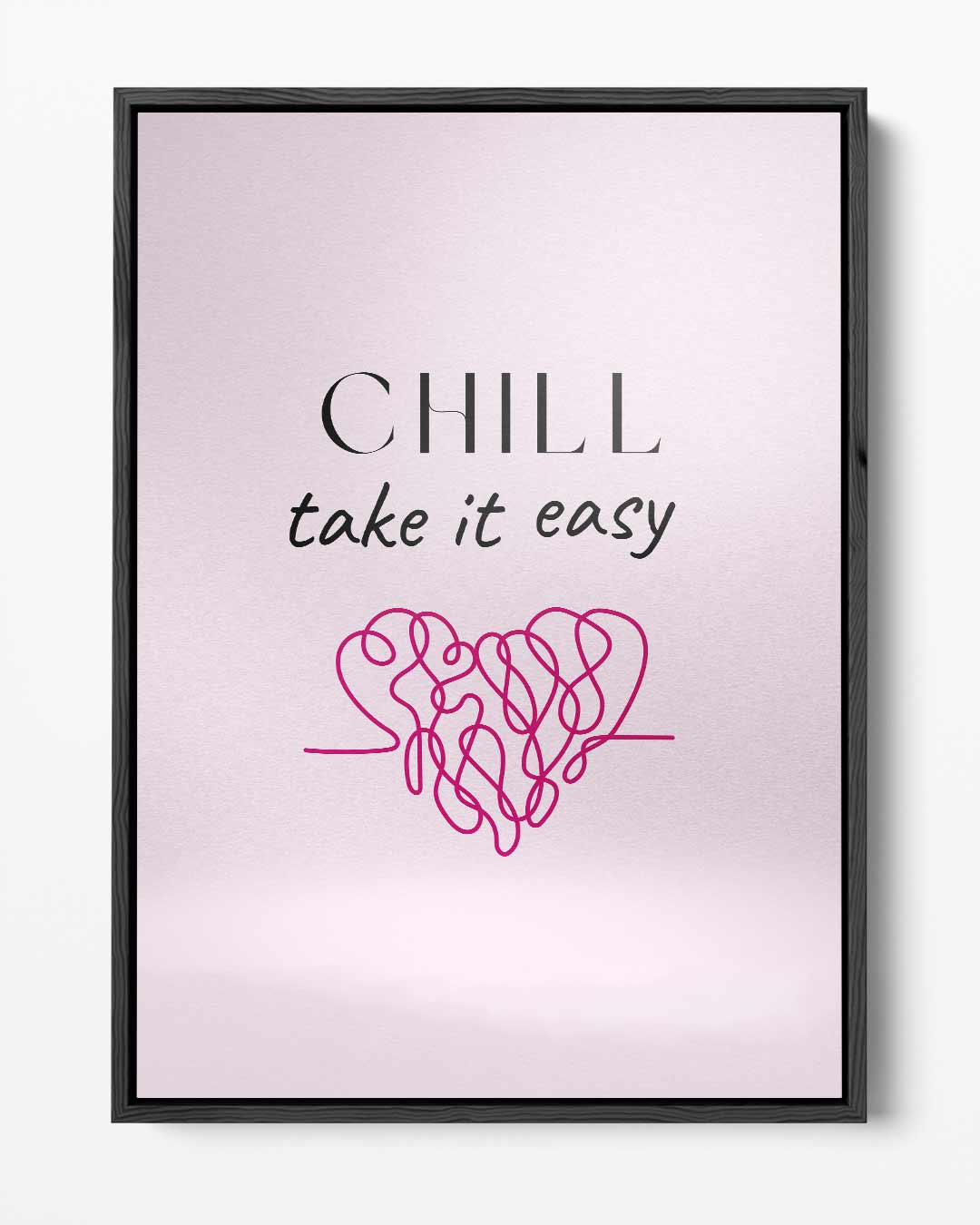 Chill Heart Poster – portret kunstwerk als wanddecoratie