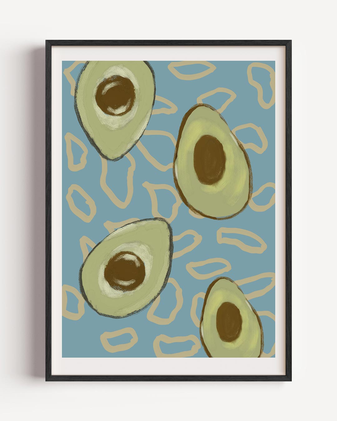 Avocado Liefde – keuken portret poster als wanddecoratie