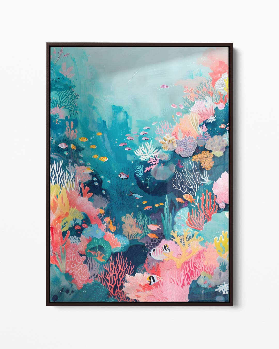 Onderwater Wonderland – portret kunstwerk als wanddecoratie