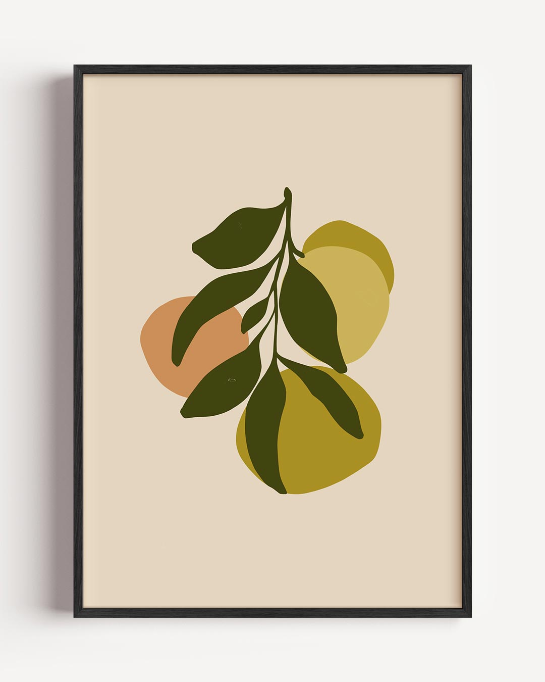 Citrus Kunstposter – bloemen portret poster als wanddecoratie