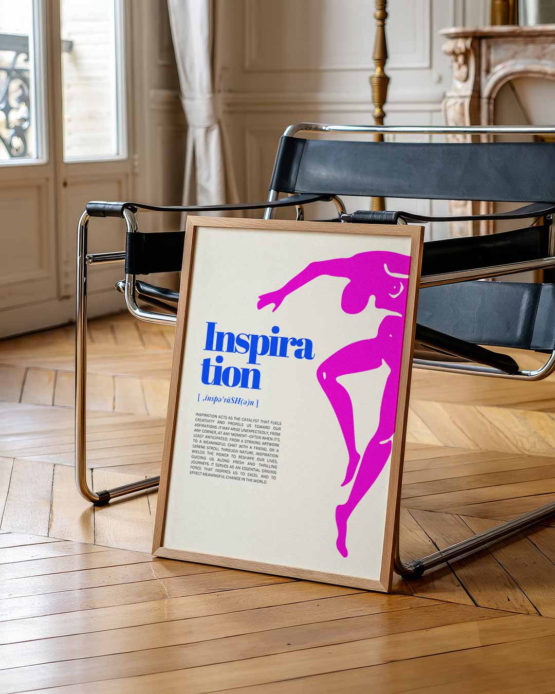 Inspiratie in Beweging – urban poster in staand formaat