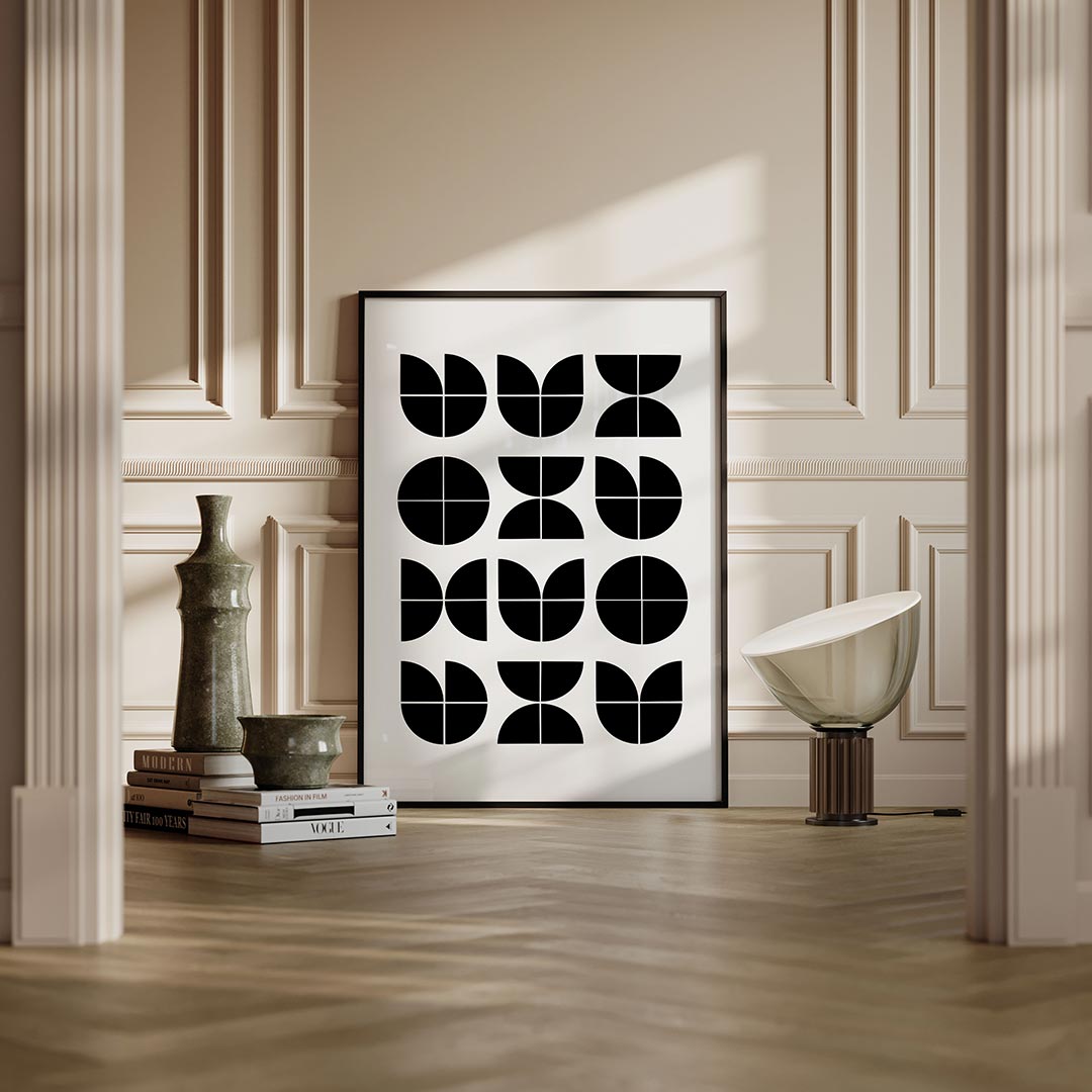 – moderne Bauhaus wandkunst als poster